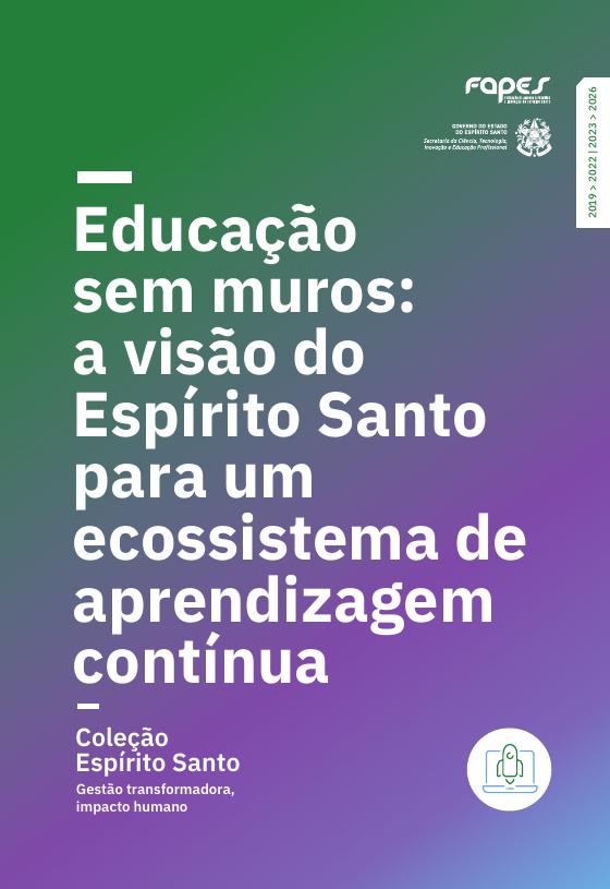 Capa do livro 05, Educação Sem Muros, da Coleção Espírito Santo
